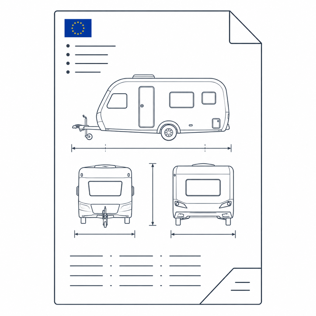 FICHA TÉCNICA REDUCIDA CARAVANA EUROPEA