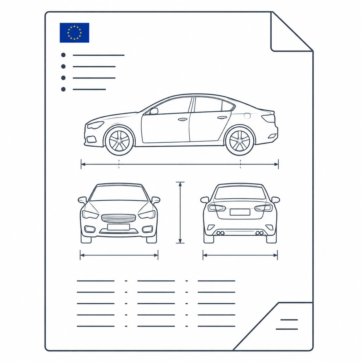 FICHA TÉCNICA REDUCIDA COCHE EUROPEO